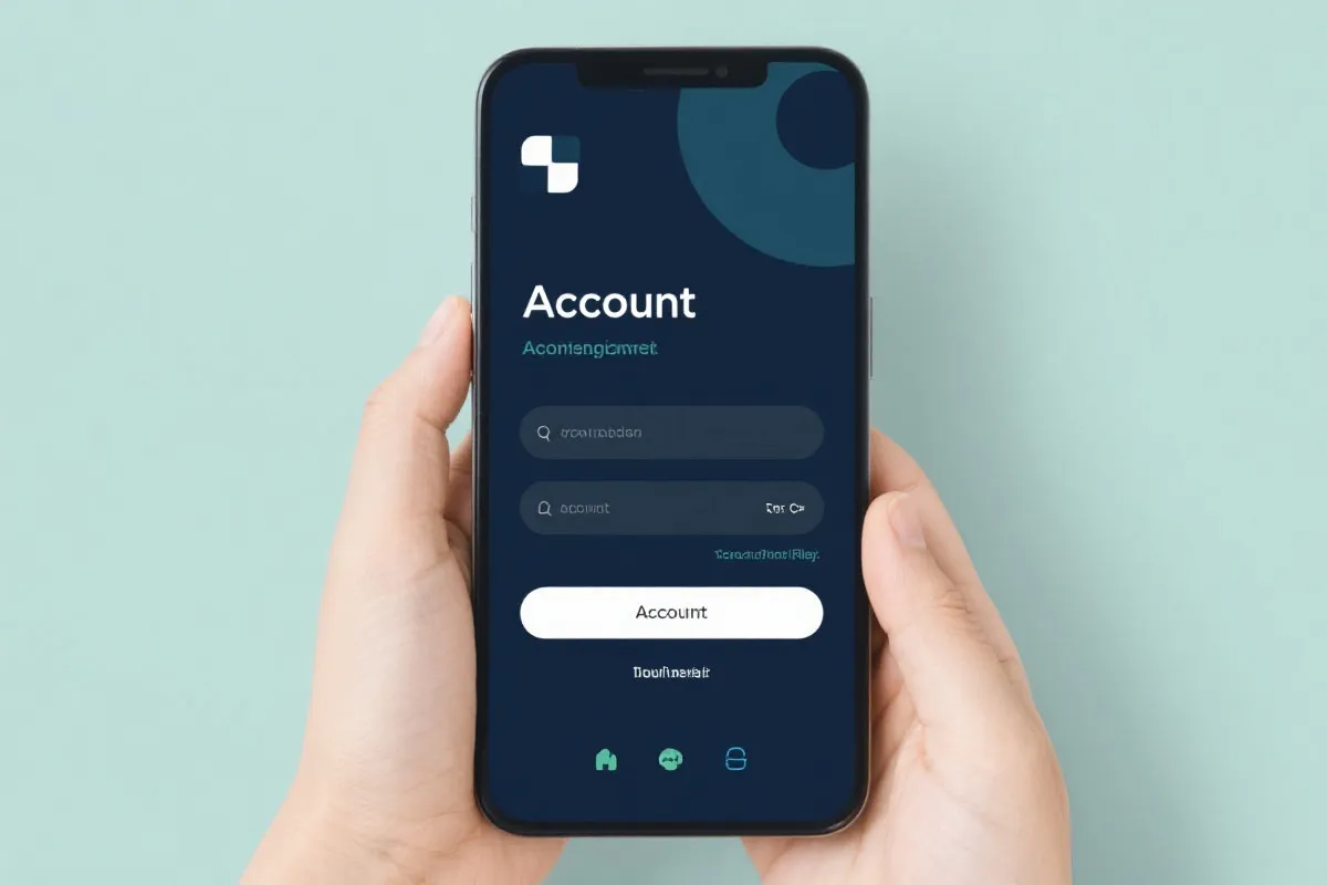 账号注册界面示意